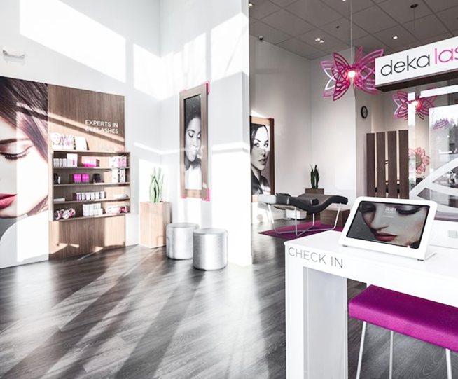 Deka+ Lash & Medspa storefront interior